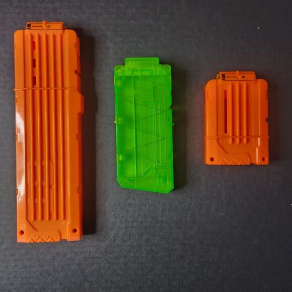 Lot Of 3 Nerf Gun Clips Orange - Picture 2 of 2